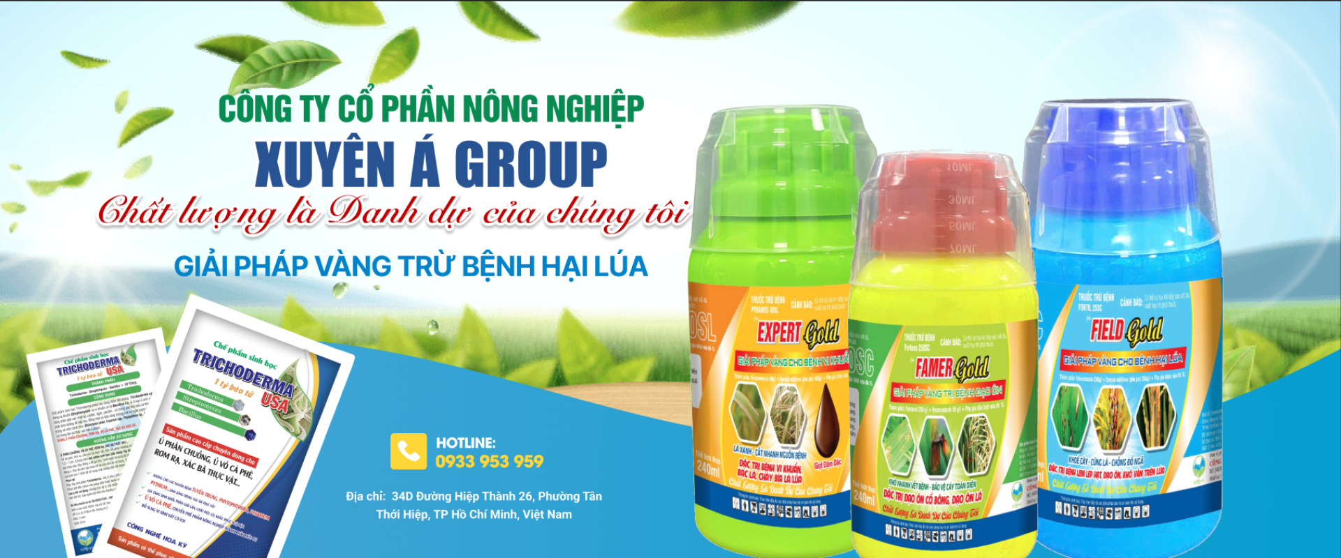 giải pháp vàng trừ bệnh hại lúa