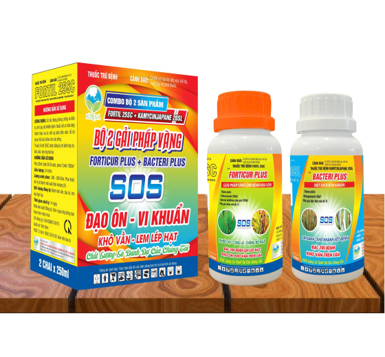 COMBO BỘ 2 GIẢI PHÁP VÀNG ĐẠO ÔN - VI KHUẨN (nước xanh)