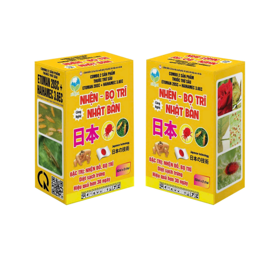 COMBO 2 Sản phẩm thuốc trừ sâu ETOMAN 20 SC + HAIHAMEC 3.6EC NHẬT BẢN 